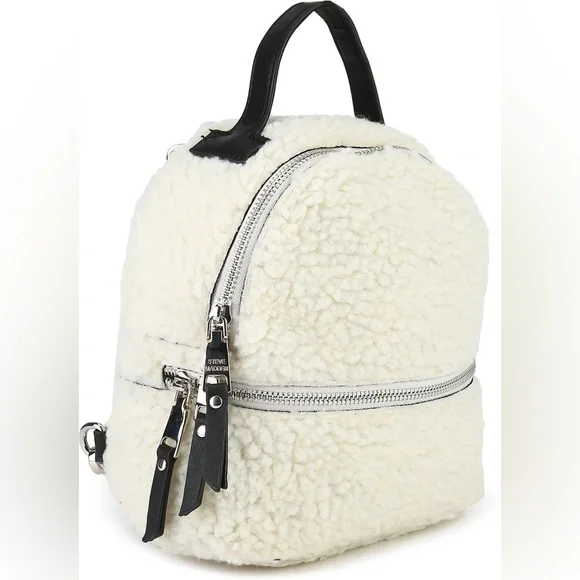 NWT Cream Sherpa mini backpack Sonoma | Bags | Sonoma Sherpa Fleece Mini Backpack Nwt New  main image 2